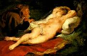Peter Paul Rubens angelica och eremiten oil